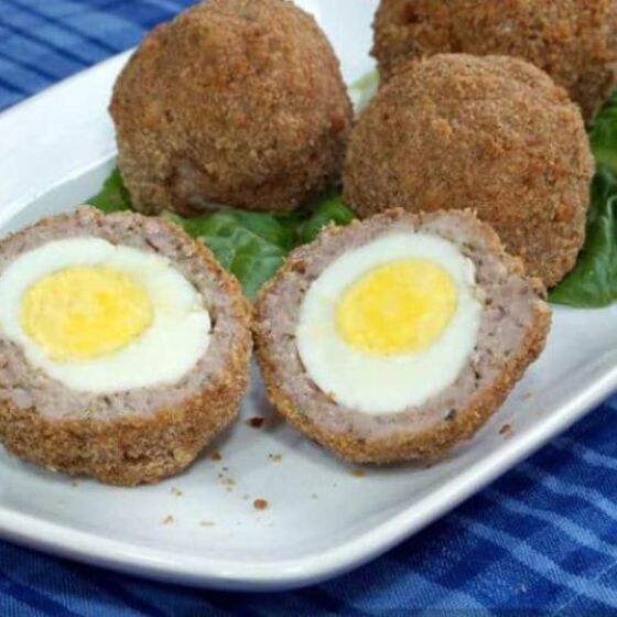 Oeufs écossais au four
