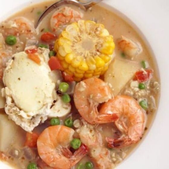 Chaudrée de crevettes péruviennes