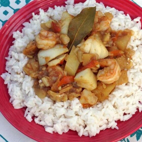 Curry de fruits de mer malais du Cap