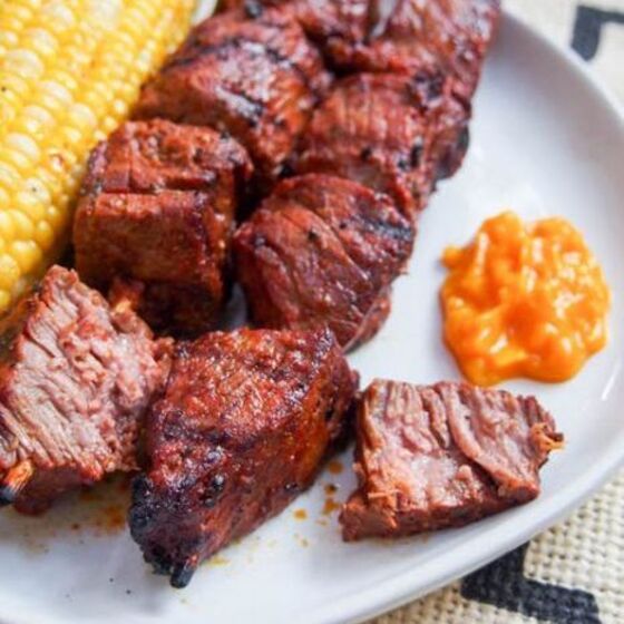 Anticuchos de Carne (Brochettes de bœuf péruviennes)