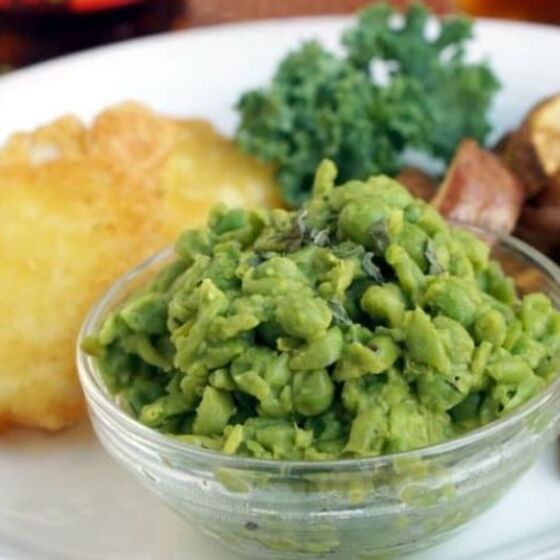 Purée de pois britannique